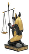Ancient Egyptian God Of Afterlife Anubis Holding The Scales of Justice Statue