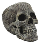 Mesoamerican Maya Aztec Skull Statue 5"Tall Tribal Tattoo Mexica Pantheon Gods