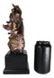 Western Wildlife Running Horse Stallion Head Bust Figurine With Trophy Base