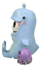 Furry Bones Moby Dick The Whale Skeleton Monster With Purple Octopus Figurine