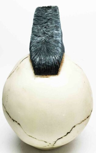 Revolution Punk Rock N Roll Hairstlye Funky Skull Skeleton Figurine Sculpture