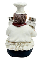 Ebros French Bistro Chef Jean Seasons and Spice Salt Pepper Shaker Holder Set