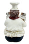 Ebros French Bistro Chef Jean Seasons and Spice Salt Pepper Shaker Holder Set