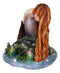 Ebros Sheila Wolk Masterpiece Quietude Mermaid Statue 4.25" Tall Mythical Fantasy Mermaid Praying by A Lagoon Nautical Decor Figurine