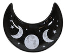Wicca Occult Triple Moon Goddess Ceramic Trinket Jewelry Dish Or Appetizer Plate