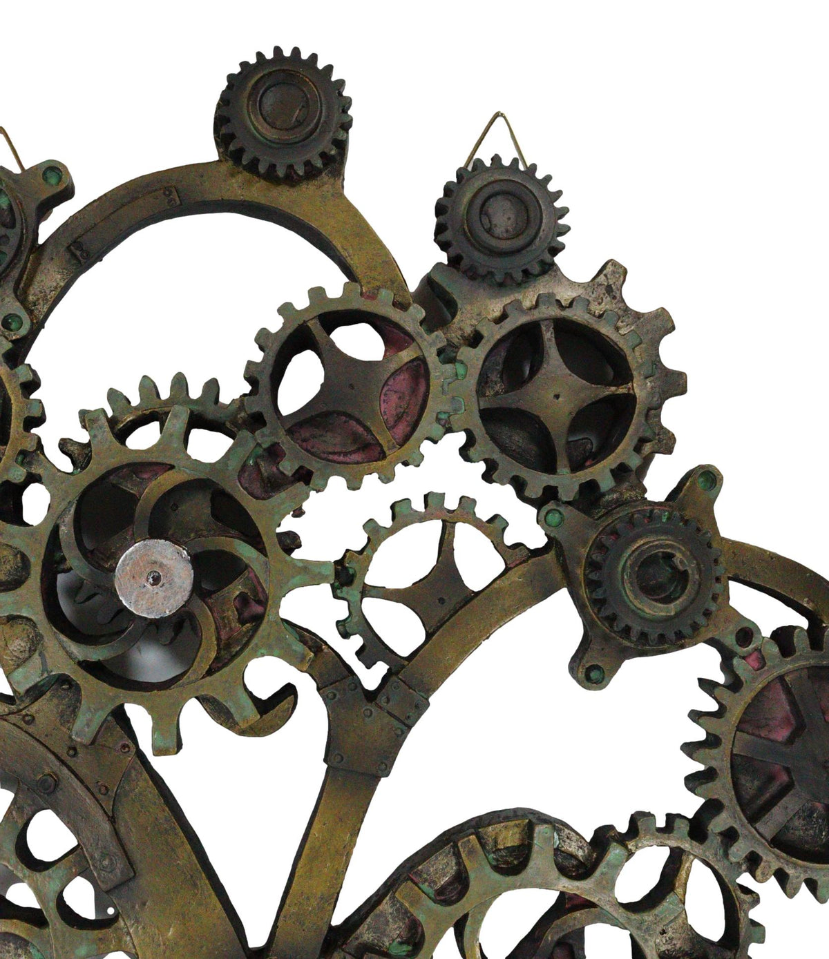 Ebros Large 20" High Steampunk Tree of Life Wall Decor Victorian Sci Fi Celtic Sacred Tree with Painted Gearwork Pressure Gauge Hanging Plaque Figurine - Ebros Gift