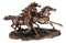 Rustic Western Wild And Free 3 Running Stallion Horses Racing The Wind Figurine