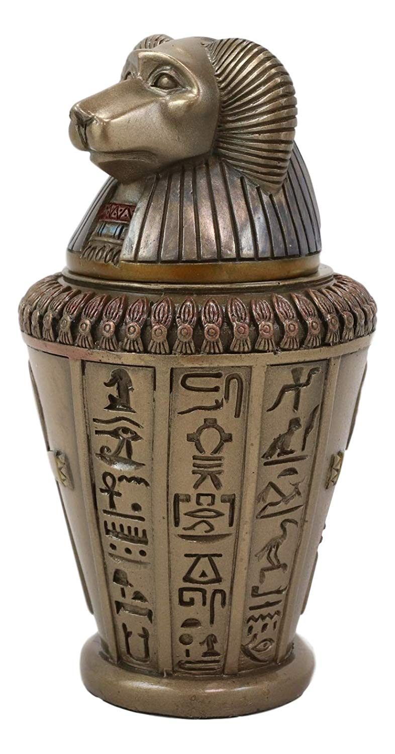 Ebros Ancient Egyptian Gods and Deities Hapi Canopic Jar Urn Statue 5.75" H