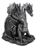 Ebros Hydra Dragon Wine Bottle Holder Statue 9" Tall Fantasy Caddy Kitchen Decor