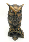 Ebros Steampunk Nocturnal Messenger Spy Owl Figurine 6.75"H Paperweight Decor