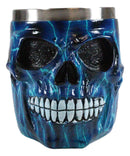 Ebros Legendary Thor Blue Lightning Thunder Bolt Skull Face Coffee Mug Cup 14oz