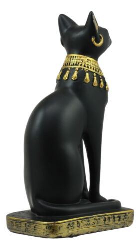 Small Egyptian Classical Goddess Of The Home Bastet Cat Statue 5"H Gods Of Egypt