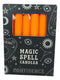 Orange Confidence Pack of 12 Wicca Occult Witch Ritual Spell Chime Candles