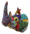 Safari Pachy Rhinoceros Hand Crafted Paper Mache In Sari Fabric Wall Head Decor