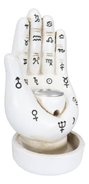 Wicca White Fortune Teller Chirology Palmistry Hand Palm Backflow Incense Burner