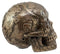 Bronze Aztec Skull Nahuatl Codices Anthropology Figurine 8"L Collectible