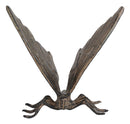 Ebros 7" Long Metamorphosis Flitting Butterfly Bronzed Decorative Garden Statue