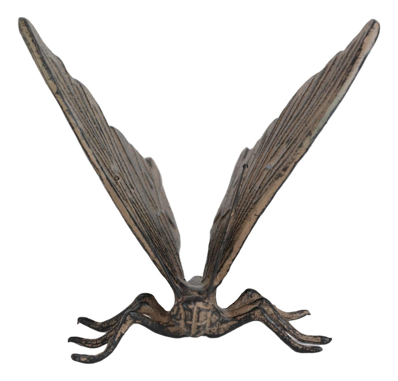 Ebros 7" Long Metamorphosis Flitting Butterfly Bronzed Decorative Garden Statue