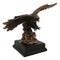 American Bald Eagle Swooping Towards Water Bronze Electroplated Resin Figurine