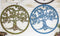 Set Of 4 Colorful 23" Oversized Celtic Tree of Life Medallion Wall Circle Decors
