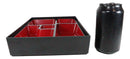 Lacquered Plastic Japanese Style 5 Compartments Sushi Lunch Bento Box With Lid