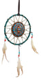 Ebros Native American Blue Sky Stone Turquoise Dreamcatcher Wall Decor 6.5" Dia