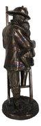 Brave Fireman Fire Fighter Hero Saving Child Descending From Ladder Figurine