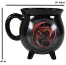 Wicca Sabbats Wheel of The Year Lammas Dragon Heat Color Changing Cauldron Mug