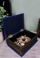 Small Blue Masonic Secret Book Box Freemasonry Square and Compasses Stonemasons