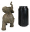 Safari Wildlife Adorable Male Tusked Elephant Trumpeting Collectible Figurine