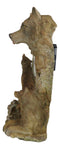Jungle Forest Woodlands Howling Gray Wolf Timberwolf Family Table Clock Figurine