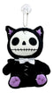 Furry Bones Black Voodoo Kitten Cat Plush Toy Doll Collectible Hanging Ornament