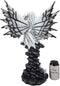 Ebros Large 21" Tall Winter Fairy with Baby Dragon Wyrmling Statue Fantasy Decor