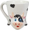 Ebros Gift Bottoms Up Acrobatic Holstein Cow Coffee Mug Drink Cup 11oz Decor