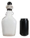 Wicca Black Skull Moth Crescent Moon And LED Witch Eyeball Faux Potion Bottle