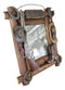 Rustic Western Cowboy Hat Rifle Boot Spur Horseshoes Lasso Ropes Picture Frame