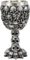 Ebros Day of The Dead Stacked Skulls Small Wine Goblet Or Shot Glass Chalice 3oz