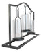 Western Black Arched Metal Stand Decorative Triple Votive Candles Candleholder