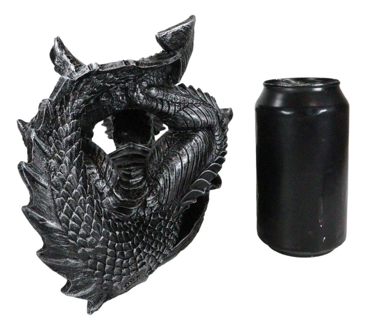 Ebros Gift Black Saurian Armored Dragon Decorative Wine Holder Rack Figurine 12" Long - Ebros Gift