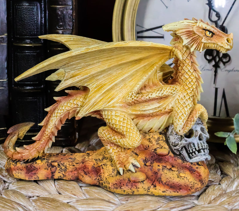 Ebros Desert Sand Element Baby Wyrmling Dragon Statue Anne Stokes Fantasy 5.25"L