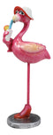 Ebros Fashion Diva Flamingo With Shades & Pumps Drinking Orange Margarita Statue