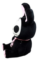 Furry Bones Skeleton Black Tuxedo Bunny With Pink Polka-dot Tie Plush Toy Doll