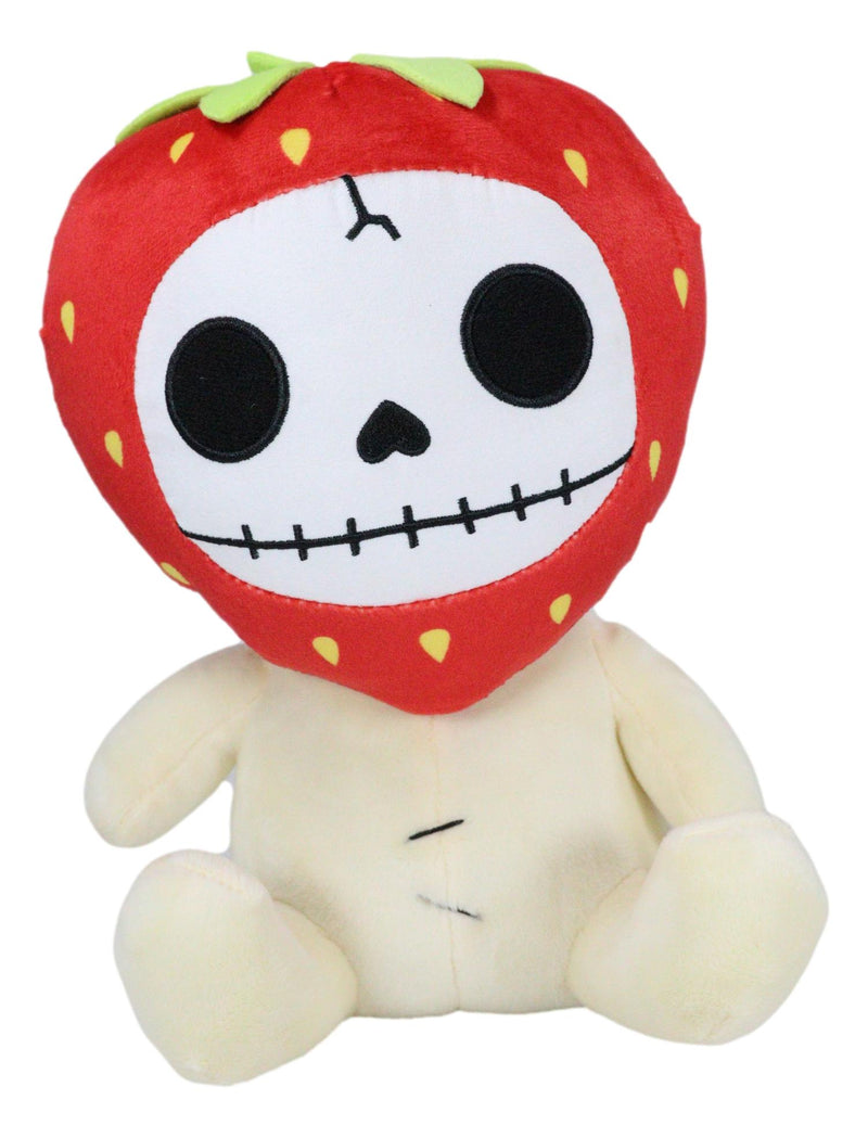 Red Yummy Ichigo Strawberry Furrybones Skeleton Plush Toy Doll 9"H Furry Bones