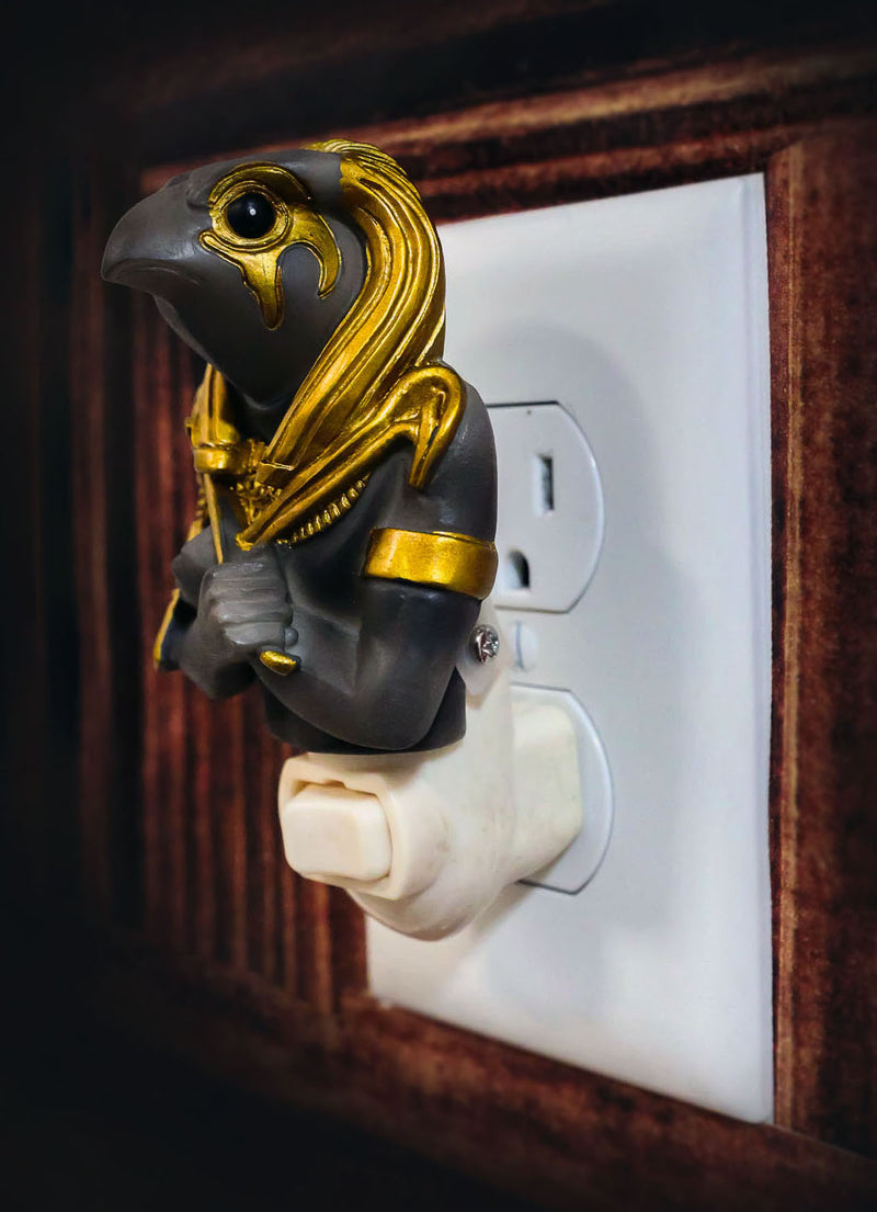 Ancient Egyptian God of the Sky And War Horus Wall Plug In LED Night Light Decor