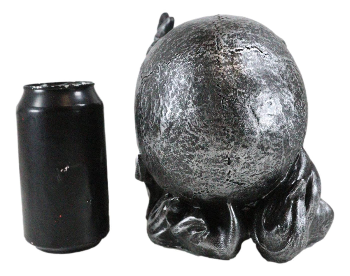 Dead Rising Skull Hell's Booze Ghost Rider Flame Skeleton Wine Holder Figurine