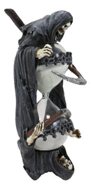 Soul Harvester Time Waits For No Man Gothic Grim Reaper With Scythe Sand Timer