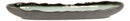 Pack Of 5 Ceramic Long Dinner Entree Wavy Oval Concave Platter Plate 13.25"L