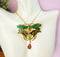 Ebros Colorful Golden Decorated King Dragonfly Alloy Pendant Necklace Jewelry