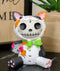 Ebros Furrybones Stitched Doll Calico Cat Skeleton Figurine 3"H Cat Mao Mao