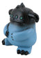 Underbedz Blue Black Zorg The 4 Eyed Alien Monster With Droopy Horns Figurine